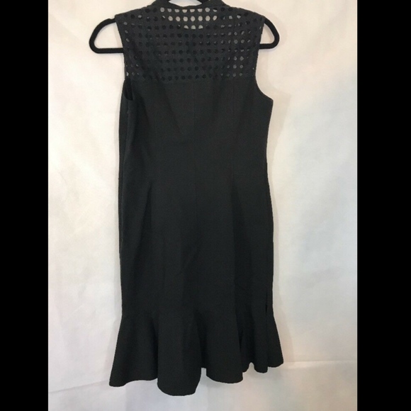 NWT $1190 Akris Punto Lace Yoke Jersey Dress in Black‎ [SZ 8 US ] - Picture 5 of 8